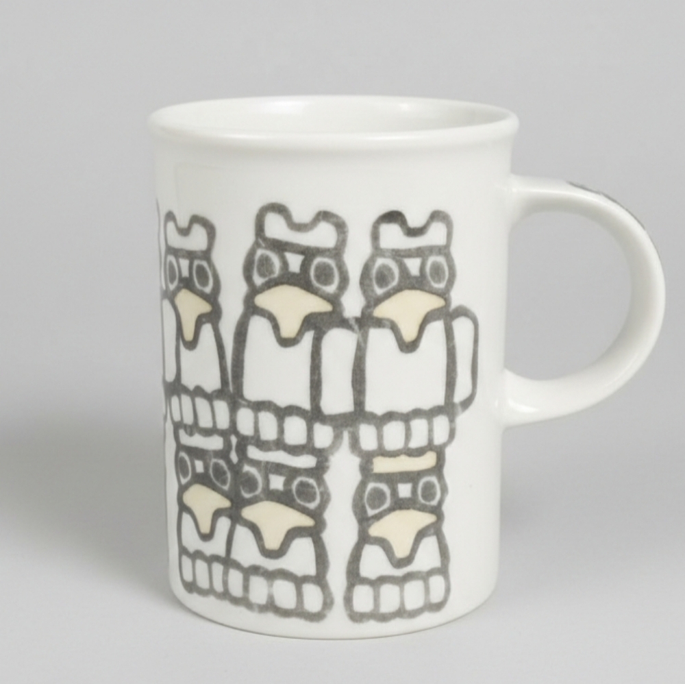 Marc Tetro Vintage Totem Owl Mug Danesco Canadian Art Graphic Coffee Cup 10oz - Picture 2 of 6